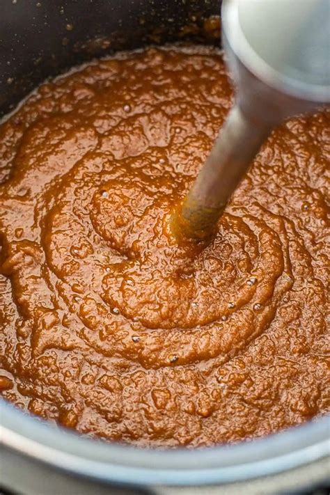 Easy Slow Cooker Apple Butter - Plating Pixels