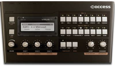 access virus ti snow black synthesizer synthtopia
