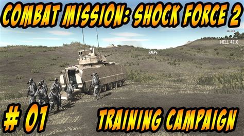 combat mission shock force  pc lets play training campaign