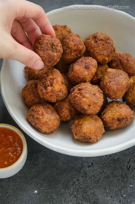 Vegan Bola-Bola (Filipino Meatballs) - The Foodie Takes Flight