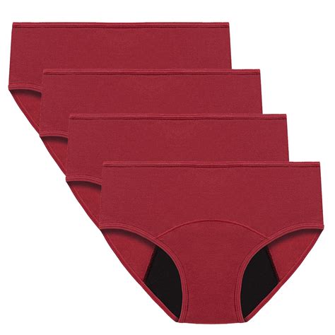 BLVB Womens Plus Size Period Panties Menstrual Leak Proof Underwear