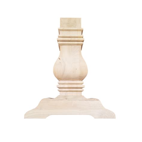 Trestle Table Base- Single Hardwood Pedestal- Design 59 (P01)