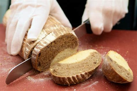 Cutting bread stock image. Image of cutting, kitchen - 22567013