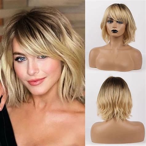 Blended Remy Hair Bob Wig with Bangs Wig Store