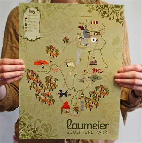 Laumeier Sculpture Park map on Behance