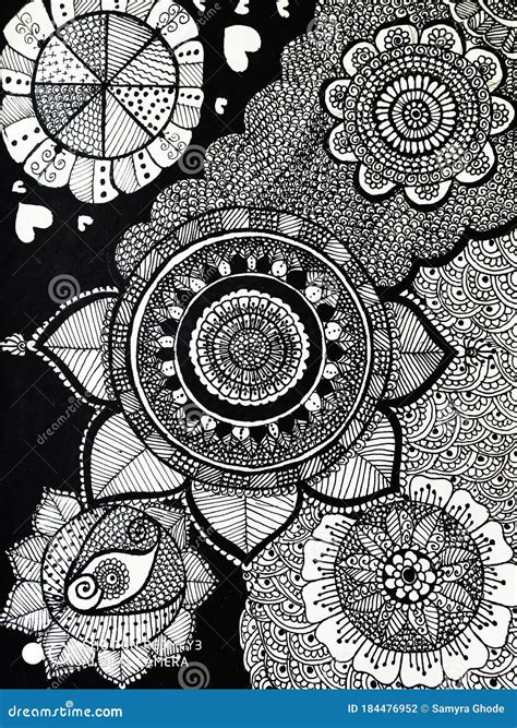 full page mandala art disigns stock illustration illustration