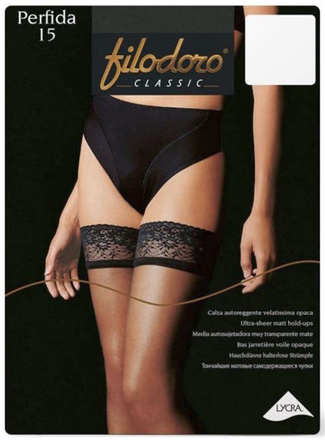 Filodoro Classic Perfida 15 hold-ups with lace Filodoro | Quattro ...