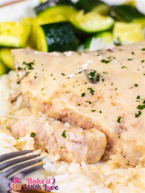 Cream of Mushroom Pork Chops - Bake It With Love