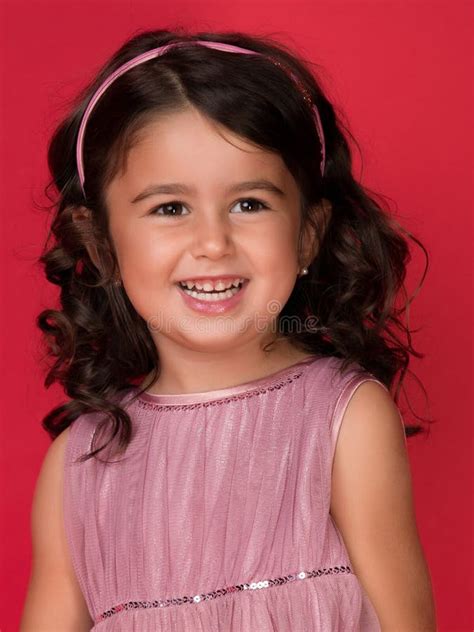 Portrait of Happy, Ittle Girl Stock Photo - Image of freckles, cheerful ...