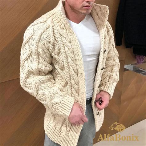 cardigan alfabonix moda masculina