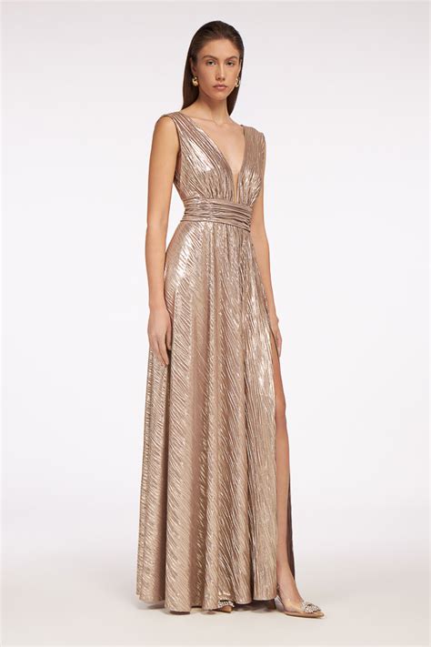 Rea Bronze Dress - Anna Anemomilou