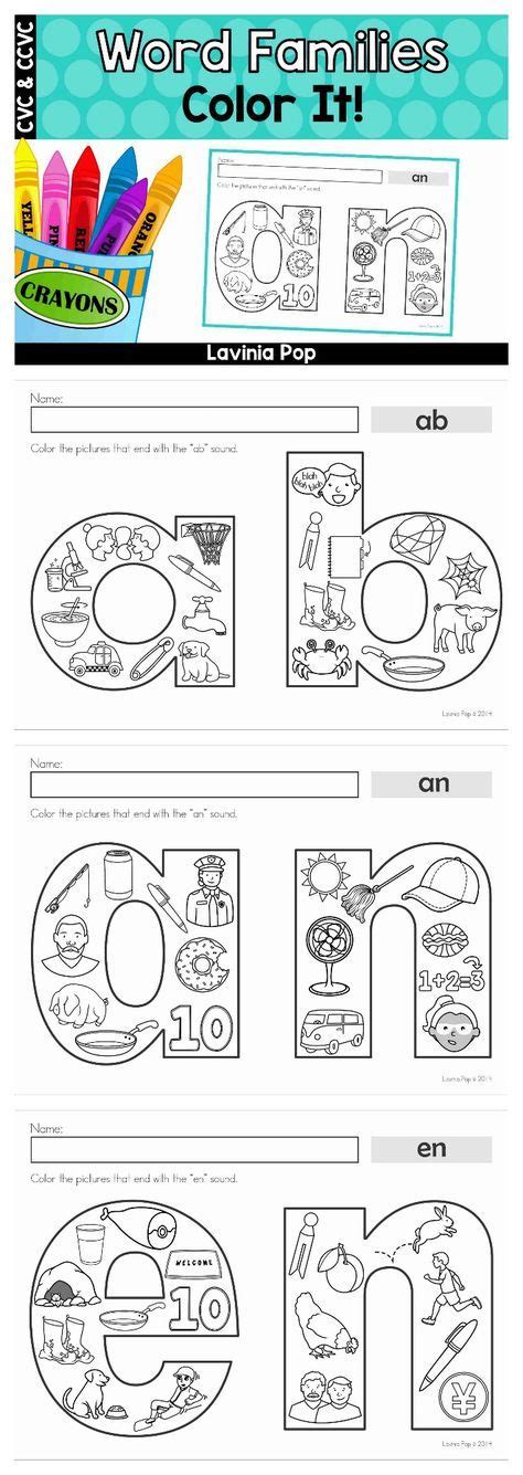 popular teaching resources word families color  word