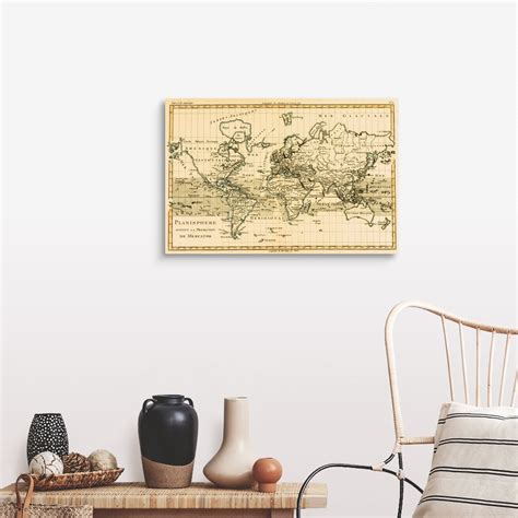 World Map, Circa 1760 Wall Art, Canvas Prints, Framed Prints, Wall ...