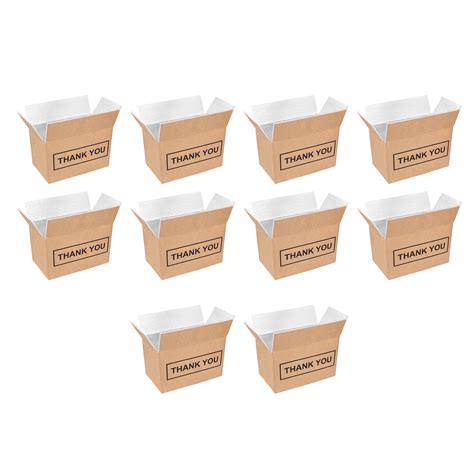 Lorelo 10Pcs Cold Shipping Boxes Insulated Shipping Boxes with Aluminum