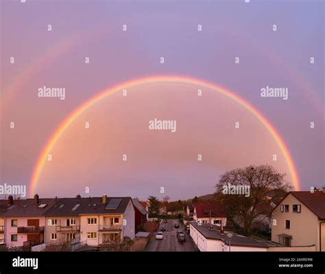 Rainbow, an atmospheric-optical phenomenon Stock Photo - Alamy