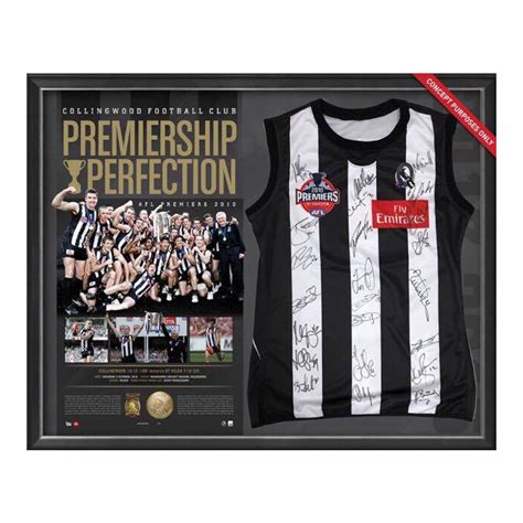 Collingwood Magpies - "Premiership Perfection" 2010 Signed & Framed ...