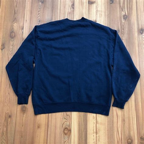 Jerzees Women's Blue Sweatshirt | Depop