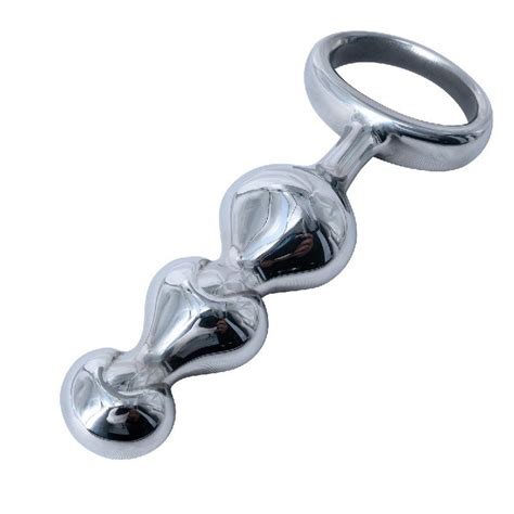 Stainless Steel Metal Anal Beads Q412059 - CHASTITYGO