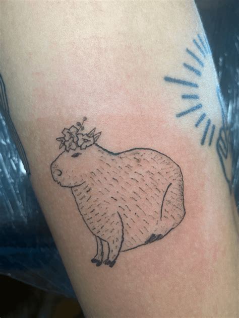 got a capybara tattoo last week! : r/capybara
