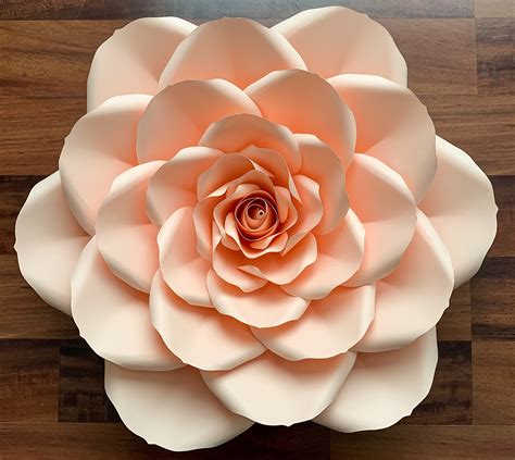 pdf printable free paper flower petal templates paper rose template ...