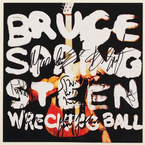 Lot Detail - Bruce Springsteen & E Street Band Signed Wrecking Ball ...