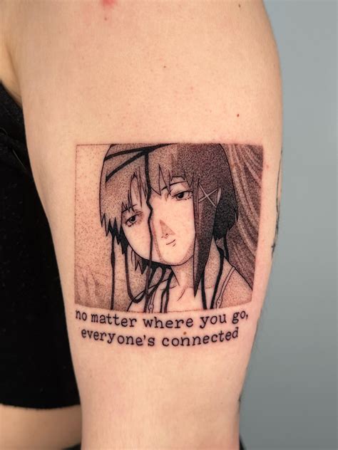 my wired lain tattoo :) : r/Lain