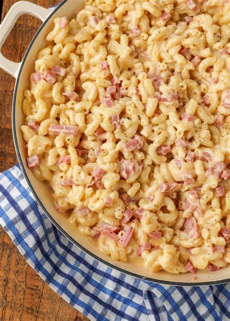 Macaroni and Cheese with Ham - Chocolate with Grace