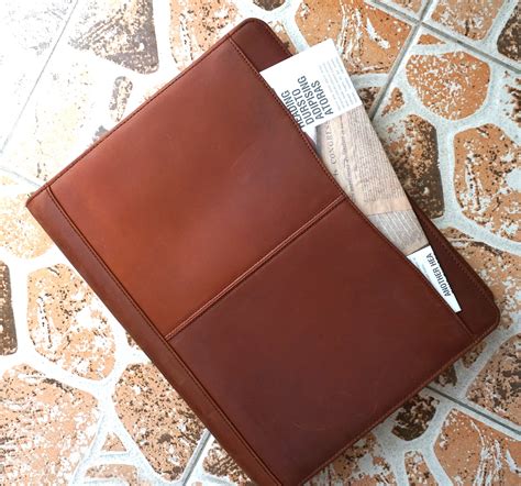 Personalized Leather Portfolio Binder Padfolio for Men - Etsy