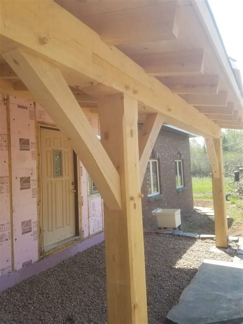 Timber framed lean to patio roof « GFD Woodworking