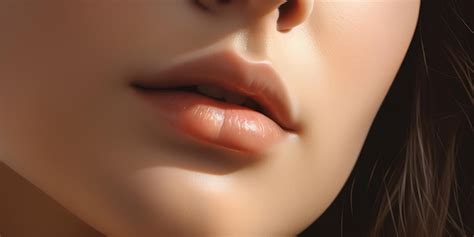 premium photo close    woman   flat nose