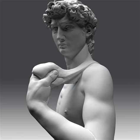 david statue michelangelo 3d obj