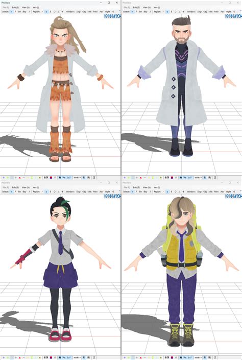 [MMD] Pkm S/V Character Pack 1 *DL* Update by New3DsSuchti on DeviantArt