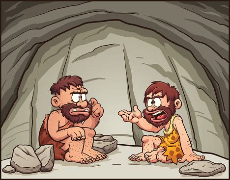 Cartoon Cavemen Stock Illustration - Download Image Now - iStock