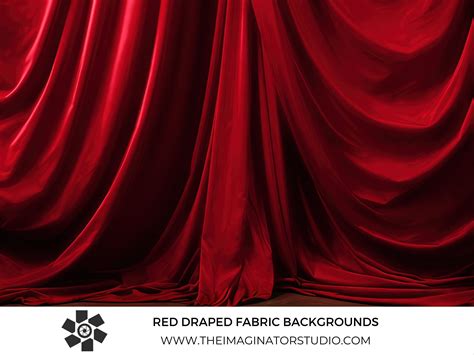 Red Draped Fabric Backgrounds Red Curtains Red Studio Backdrop Red ...