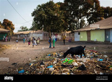 Bissau, Republic of Guinea-Bissau - January 29, 2018: Group of children