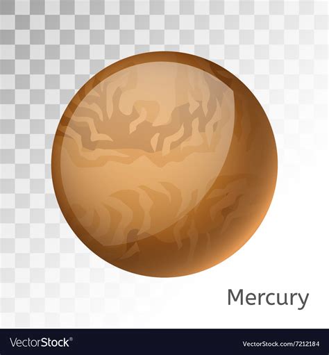 Mercury planet 3d Royalty Free Vector Image - VectorStock