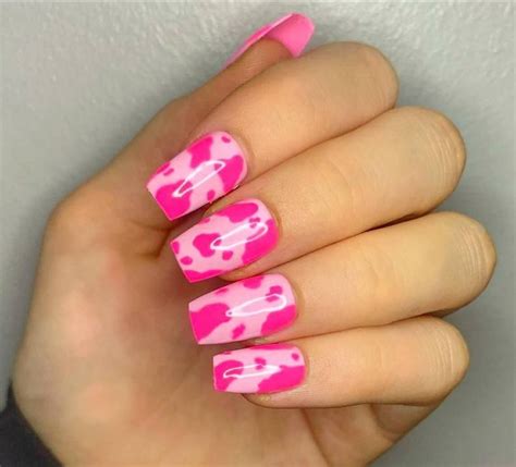 Bring Out Your Inner Cowgirl With Pink Cow Print Nails – The FSHN