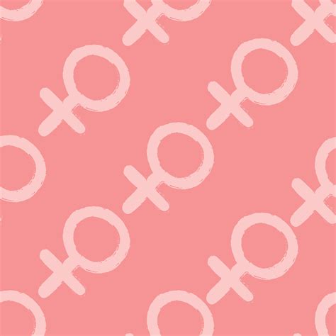 Gender symbol seamless pattern. Female sign. Female, feminism symbols ...