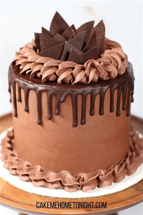 Chocolate cake with chocolate buttercream – Artofit