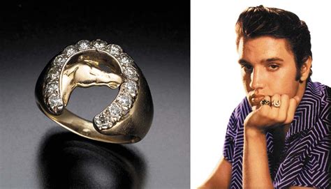 ELVIS PRESLEY GOLD AND DIAMOND RING