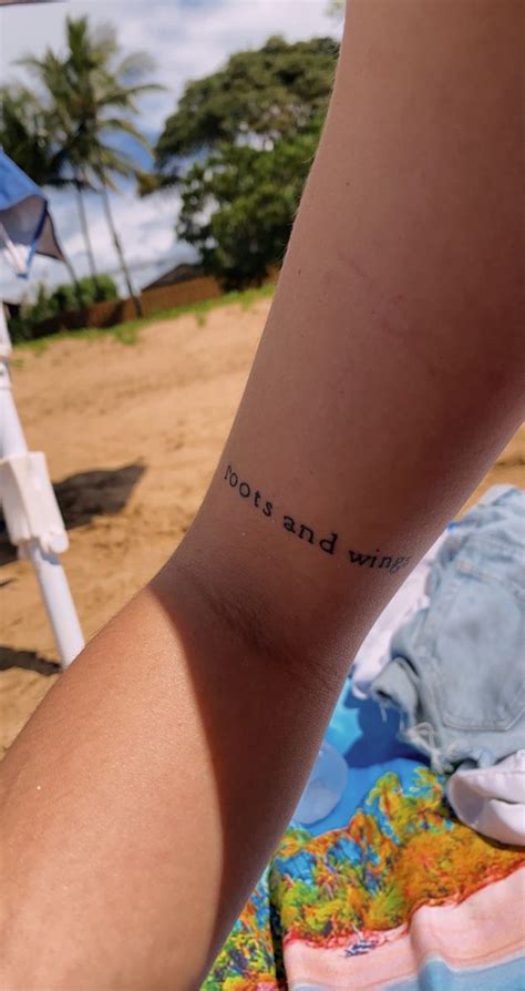 Small times new Roman tattoo in 2024 | Fine line tattoos, Wings tattoo ...