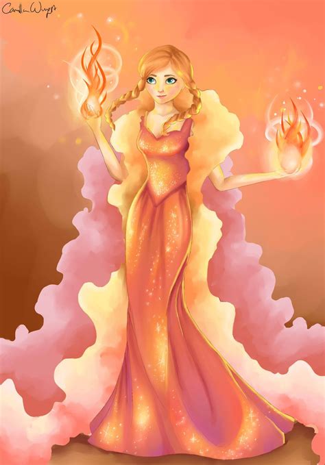 fire anna frozen  camiiw  deviantart anna frozen disney art