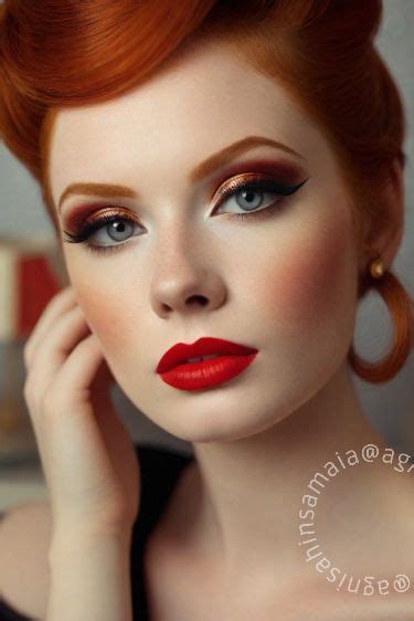 Modern pinup style | Modern pinup makeup | Agnis Maia | Pin up style ...