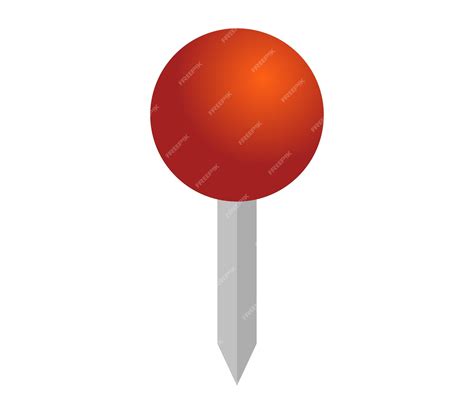 Premium Vector | Push pin button