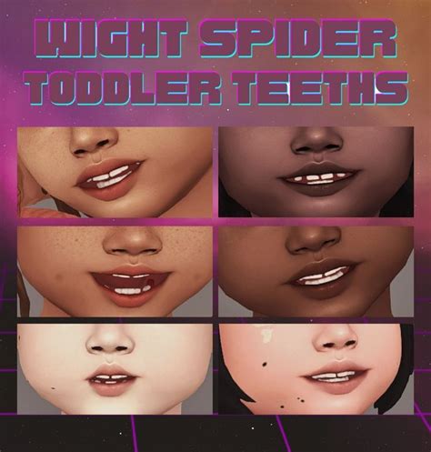 25+ Sims 4 Teeth CC and Mods (Replacement, Overlay, and More) | Sims 4 toddler, Sims 4 ...