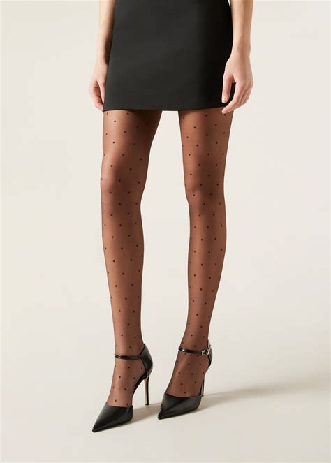 Collant Voile 20 Deniers à Motifs Pois - Collants transparents - Calzedonia