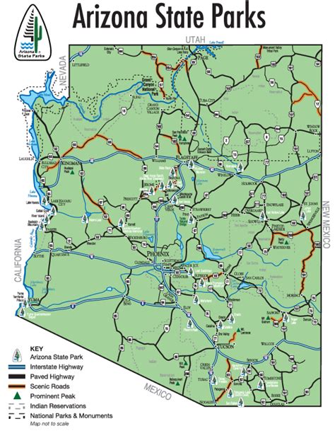 √ Map Of Arizona National Parks And Monuments