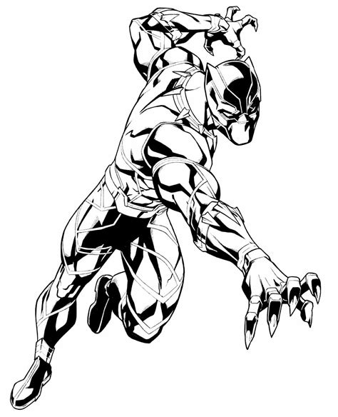 Desenho Da Pantera Negra - 30+ Desenhos para colorir do Pantera Negra - Dicas Práticas