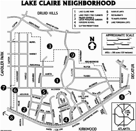 Lake Claire Map – Lake Claire Neighbors