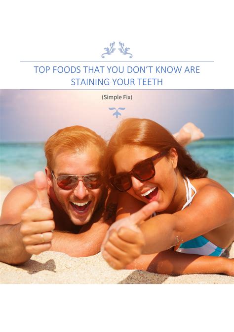 My publications - TOP FOODS THAT YOU DON’T KNOW ARE STAINING YOUR TEETH